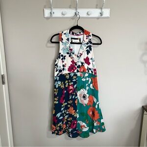 Women’s Anthropologie Sleeveless Floral Boho Dress - Size 4